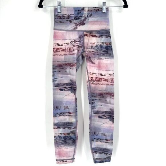 Lululemon Wunder Under High-Rise 7/8 Leggings Luxtreme Sunrise Silhouette Size 2 - Picture 2 of 10